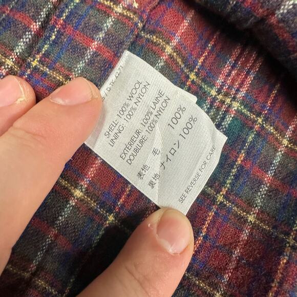 Vintage Pendleton 100% Pure Virgin Wool Shirt Flannel Plaid Mens L Button Up - Picture 8 of 16